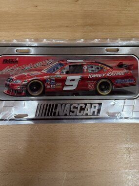 NASCAR Kaysey Kahne car #9 Metal embossed style License Plate, Made In USA